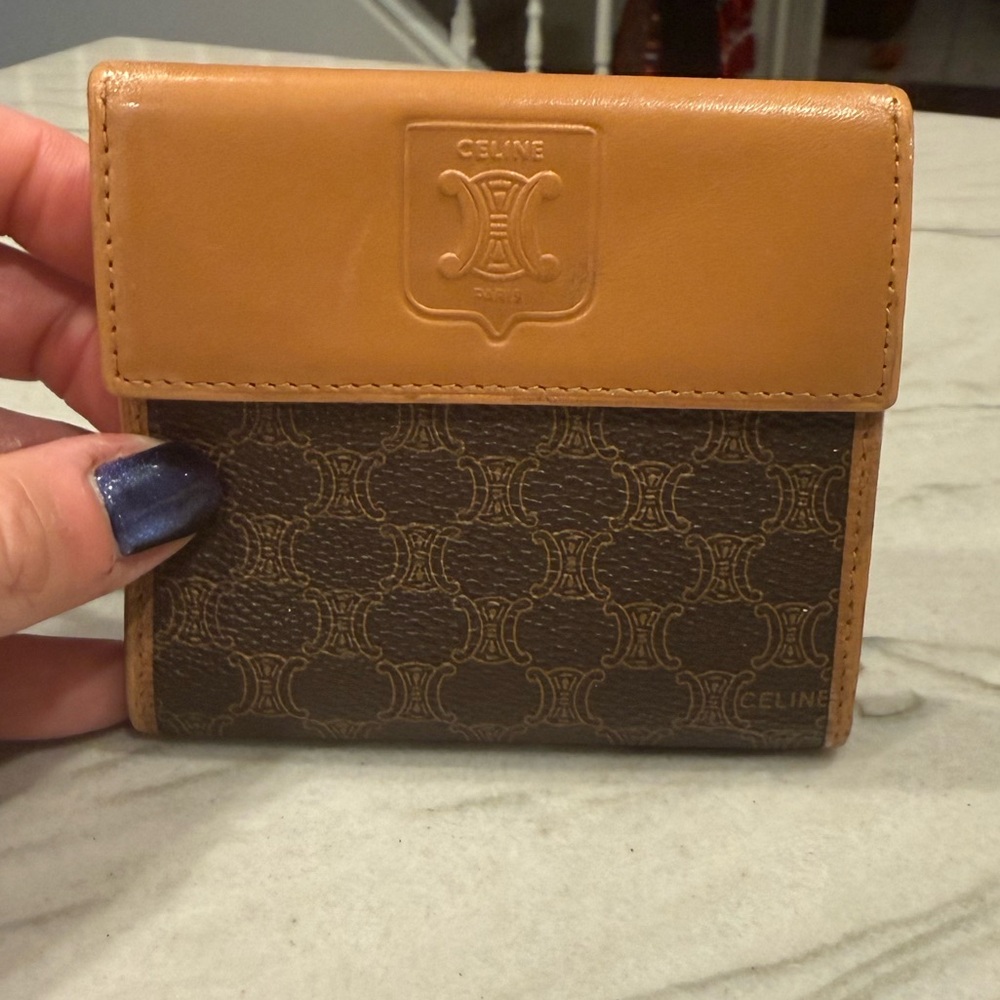 CELINE MACADAM BI-FOLD COMPACT WALLET VINTAGE - Picture 5 of 16